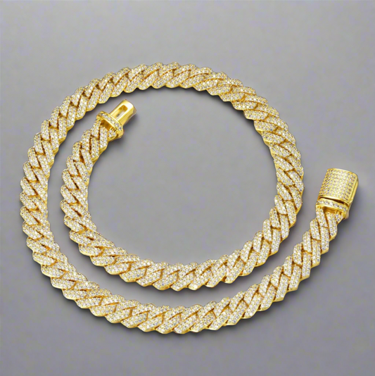 Iced Cuban Link Chain - Gold