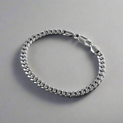 Cuban Bracelet - White Gold