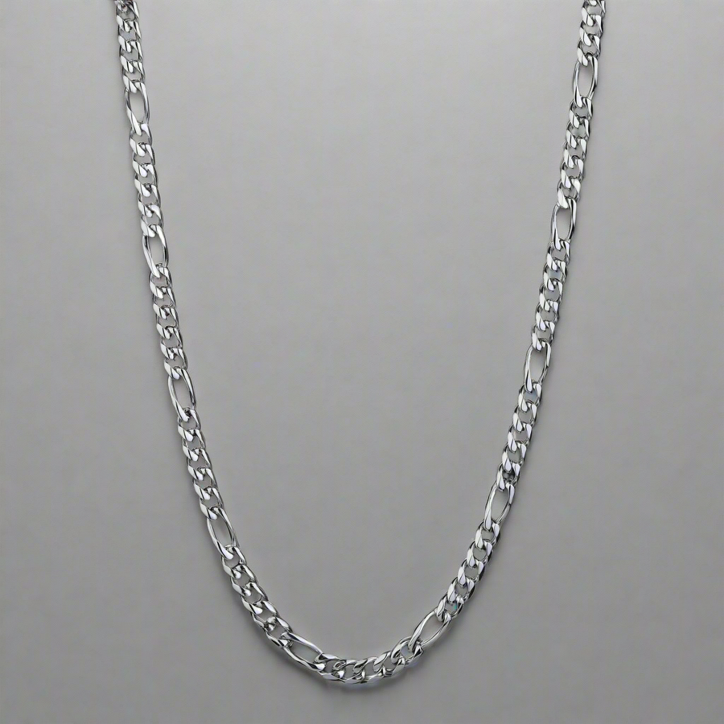 Figaro Chain - White Gold