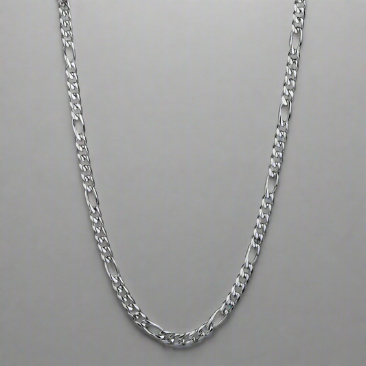 Figaro Chain - White Gold